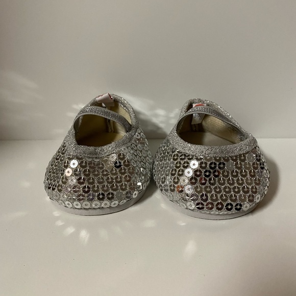 Build A Bear Workshop Shoes Bundle Pink Sequin Sneakers Silver Flats BAB - Picture 8 of 9